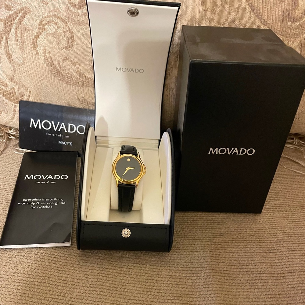 Woman’s Movado museum watch